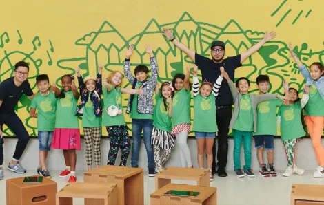 Kids at Apple Camp