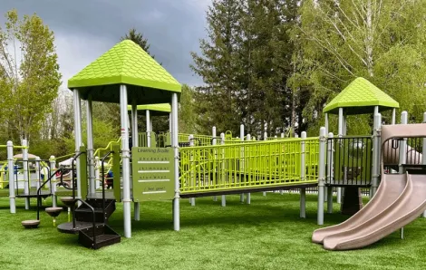 A new playground in Snoqualmie features inclusive playground equipment for kids of all abilities.